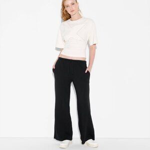 Wild Fable Women's Mid-Rise Wide Leg Sweatpants  Black M